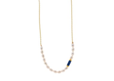 COLLAR PLATA CHAPADO DORADO