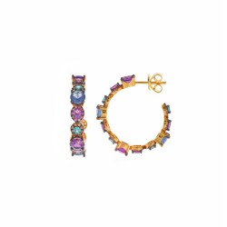 PENDIENTES PLATA CHAPADO DORADO
