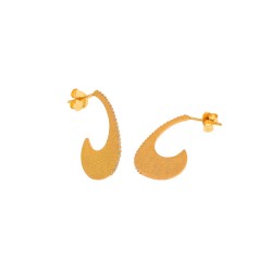 PENDIENTES PLATA CHAPADO DORADO MATE