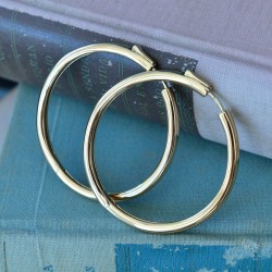 PENDIENTES PLATA CHAPADO DORADO ARO TUBO