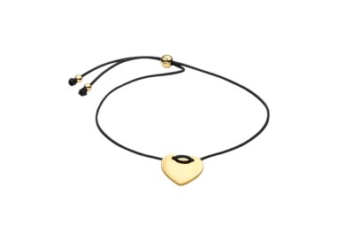 PULSERA CORDÓN CORAZÓN CIERRE DESLIZANTE