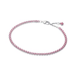 PULSERA DE TENIS FINA ROSA