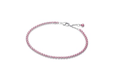 PULSERA DE TENIS FINA ROSA