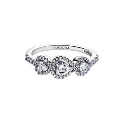 ANILLO TRIOLOGÍA DE CORAZONES Y HALO