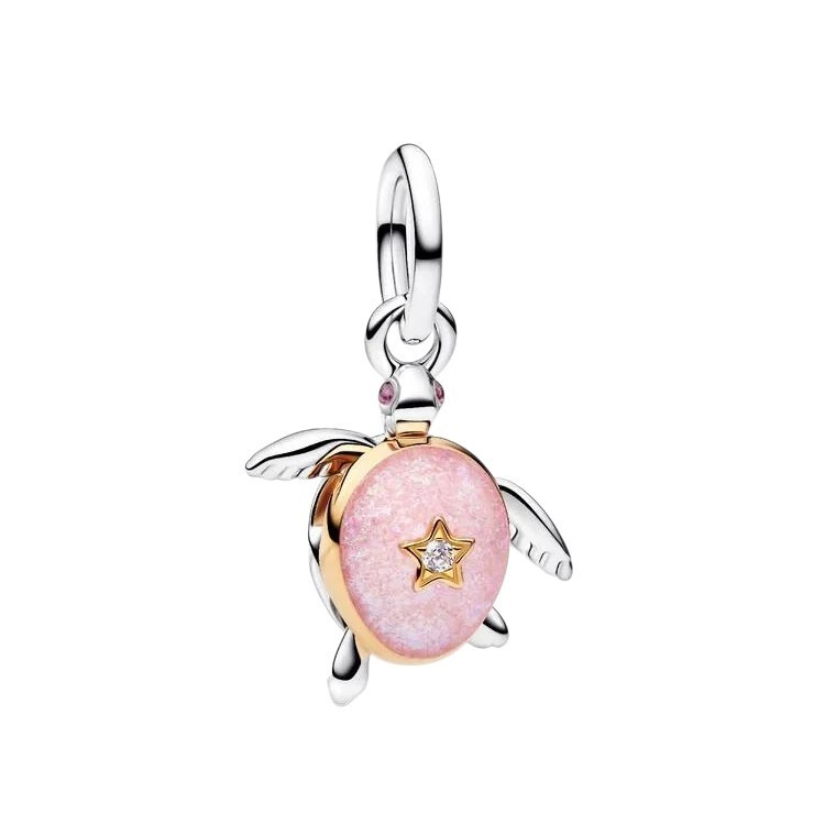 CHARM COLGANTE TORTUGA MARINA ROSA