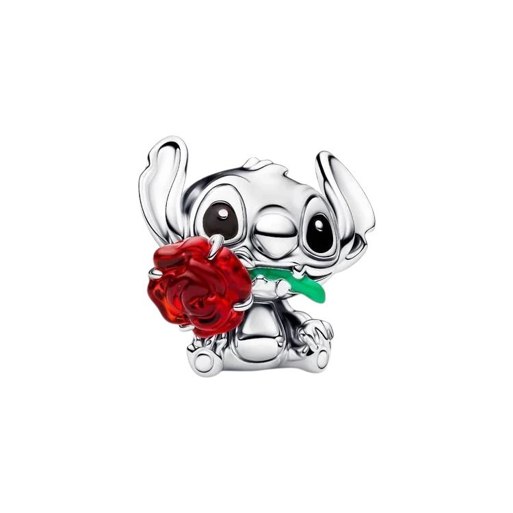 CHARM STITCH DISNEY CON ROSA DE CRISTAL