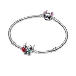 CHARM STITCH DISNEY CON ROSA DE CRISTAL