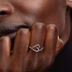 ANILLO CORAZÓN PEQUEÑO FORMA ORGÁNICA