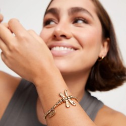 PULSERA LIBÉLULA BAÑADA EN ORO DE 18KL