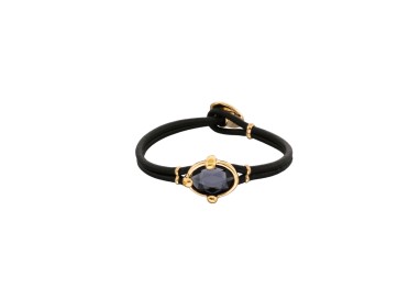 PULSERA BAÑO ORO CRISTAL FACETADO OVAL