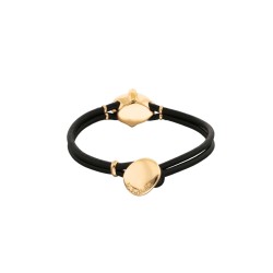 PULSERA BAÑO ORO CRISTAL FACETADO OVAL