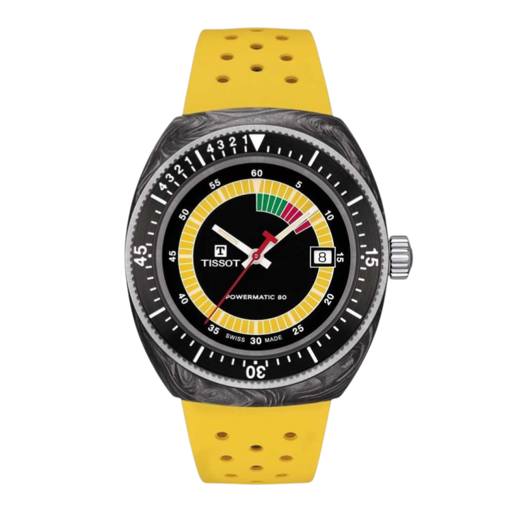 TISSOT SPORT GOMA AMARILLA SIDERAL S 41M