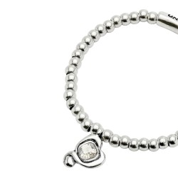 PULSERA CORAZÓN CRISTAL