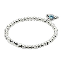 PULSERA CORAZÓN CRISTAL CELESTE