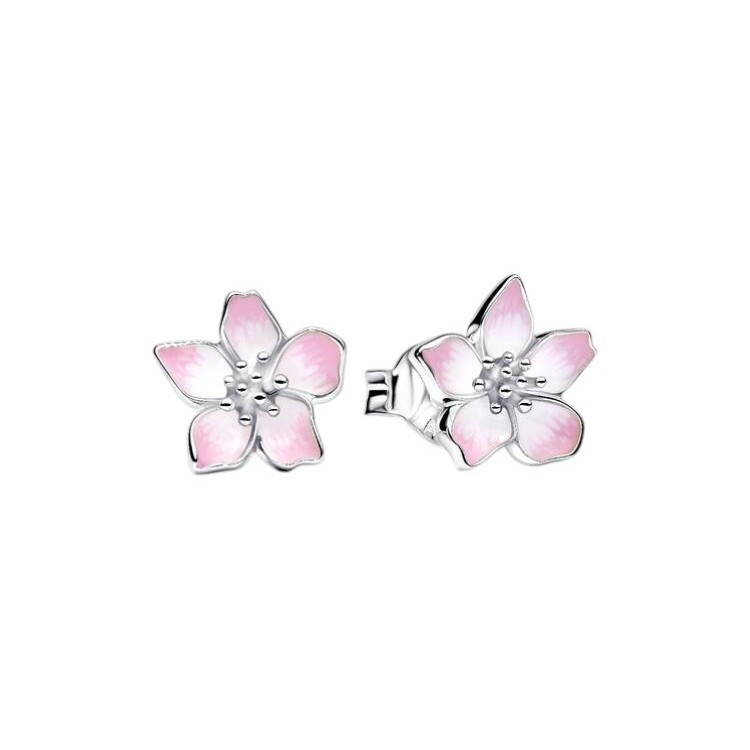PENDIENTES DE BOTÓN FLOR DE CEREZO