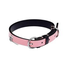 Collar para mascotas de tejido vegetal rosa