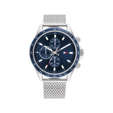 Reloj Tommy Hilfiger Miles Hombre Plateado y Azul Multifunción