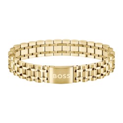 PULSERA DORADA LOGO HUGO BOSS