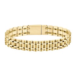 PULSERA DORADA LOGO HUGO BOSS