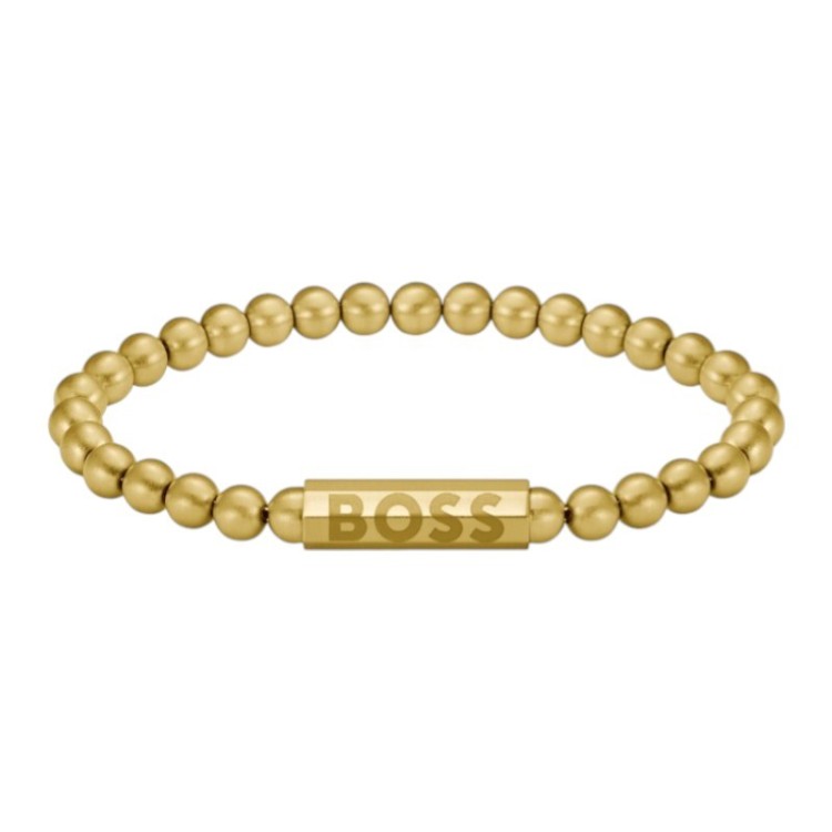 PULSERA DORADA LOGO HUGO BOSS