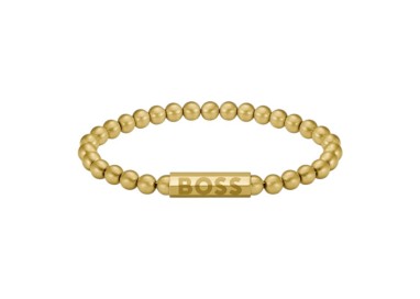 PULSERA DORADA LOGO HUGO BOSS