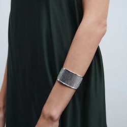 PULSERA RIGIDA PLATEADA