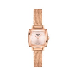 TISSOT LOVELY SQUARE ACERO ROSA