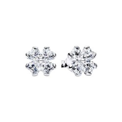 PENDIENTES TRÉBOL DE LA SUERTE BRILLANTE