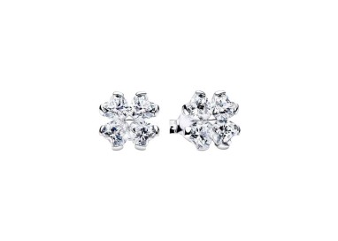 PENDIENTES TRÉBOL DE LA SUERTE BRILLANTE