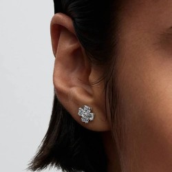 PENDIENTES TRÉBOL DE LA SUERTE BRILLANTE