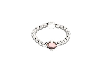 PULSERA CRISTAL ROSA FACETADO