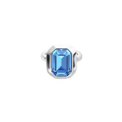 ANILLO CRISTAL FACETADO AZUL