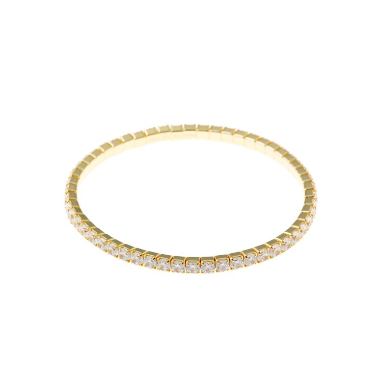 PULSERA PLATA CHAPADO DORADO CIRCONITAS