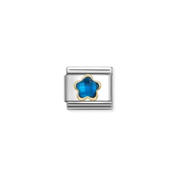 LINK COMPOSABLE FLOR AZUL FACETADA