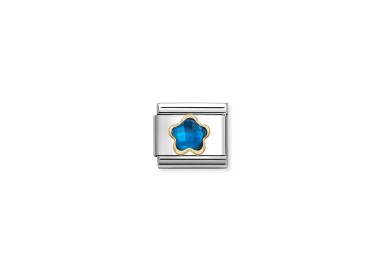 LINK COMPOSABLE FLOR AZUL FACETADA