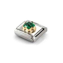 LINK COMPOSABLE FLOR VERDE FACETADA