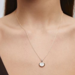 COLGANTE IVORY CON MADREPERLA BLANCA