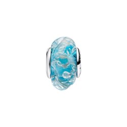 CHARM CRISTAL MURANO TURQUESA BRILLANTE