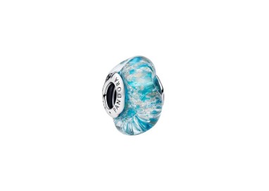CHARM CRISTAL MURANO TURQUESA BRILLANTE