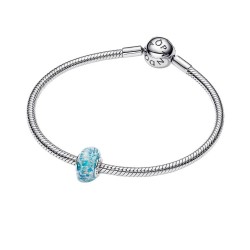 CHARM CRISTAL MURANO TURQUESA BRILLANTE