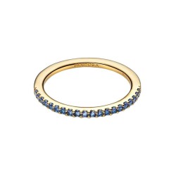 ANILLO BANDA AZUL BRILLANTE