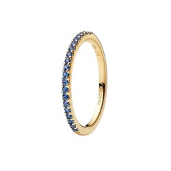 ANILLO BANDA AZUL BRILLANTE