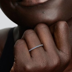 ANILLO BANDA AZUL BRILLANTE