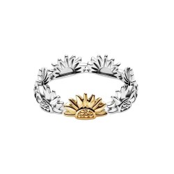 ANILLO GIRASOL EN DOS TONOS