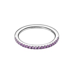 ANILLO BANDA BRILLANTE MORADO
