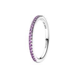 ANILLO BANDA BRILLANTE MORADO