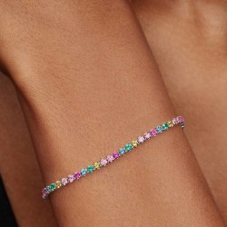 PULSERA DE TENIS ARCOÍRIS