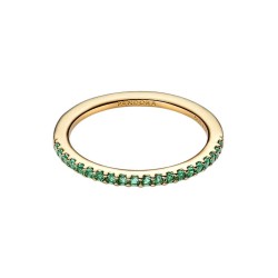 ANILLO BANDA VERDE BRILLANTE