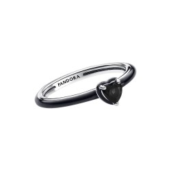ANILLO CORAZÓN CHAKRA NEGRO