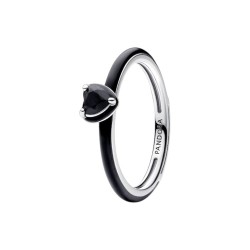 ANILLO CORAZÓN CHAKRA NEGRO